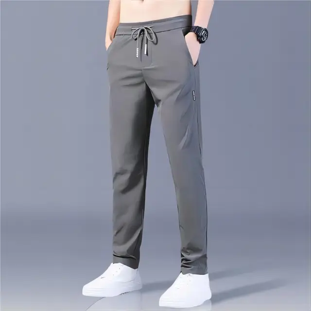 Nouveau 2024 été élastique hommes course Sport pantalon Jogging pantalons de survêtement décontracté en plein air formation gymnase Fitness pantalon surdimensionné M-5XL 4
