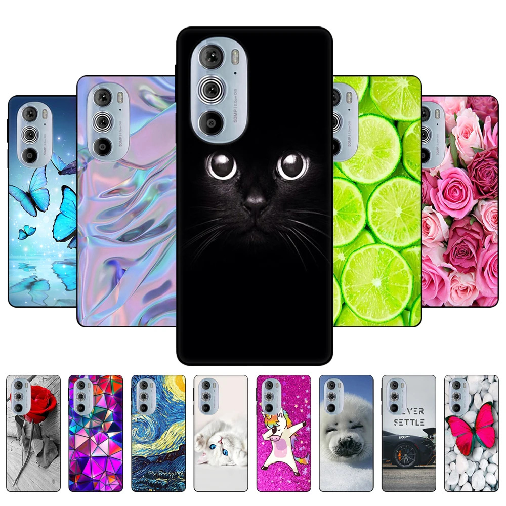 Per Motorola Edge 30 Pro Cover Posteriore Del Telefono Per Motorola Edge Plus 2022 Custodia Edge30Pro 5G Edge + Custodia Morbida In Silicone Nero Tpu