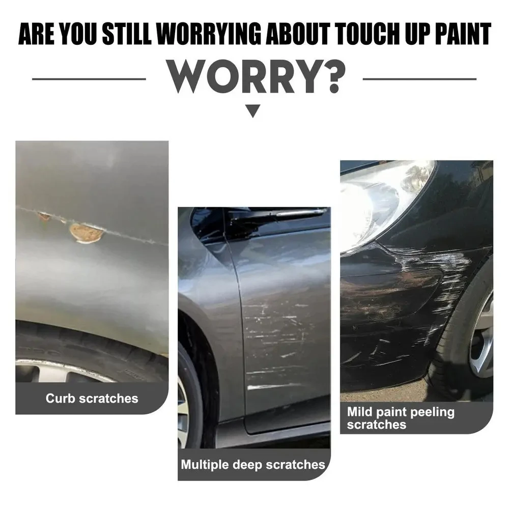 Scratch Repair Spray Black & White Portable Car Polishing Deep Scratch Repairing Wax Remover Polishing Paint