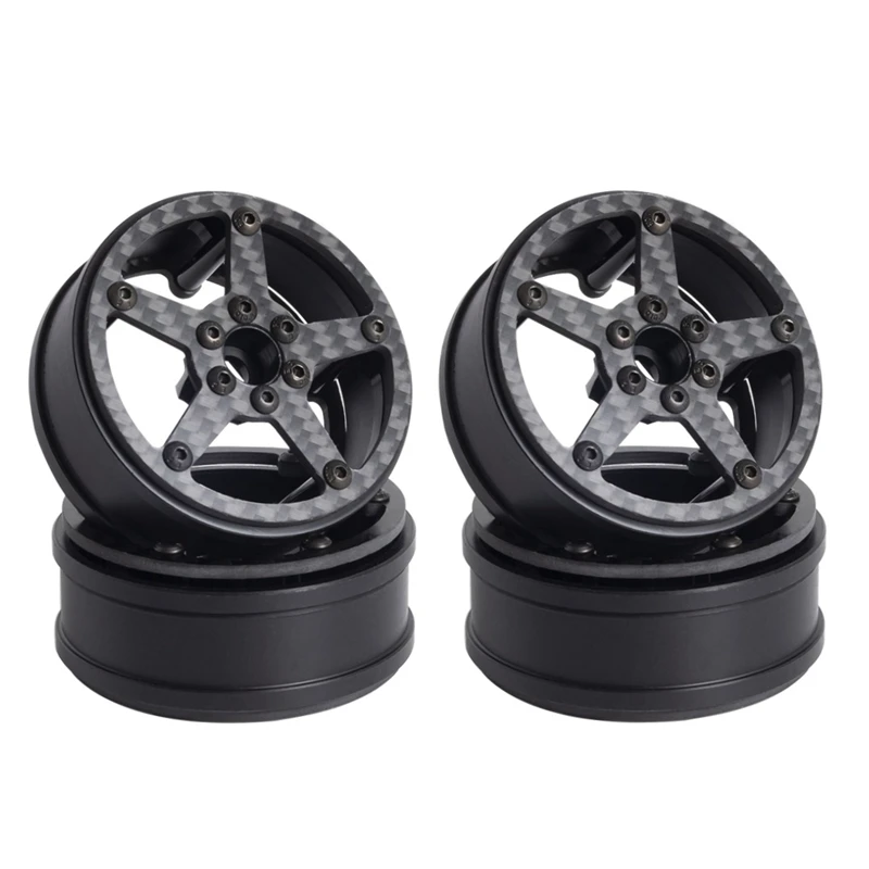 Didad 4PCS CNC Metal 2.2 Beadlock Wheel Rim Hub for 1/10 RC Crawler Car Axial SCX10 Wraith RR10 TRX4 TRX6,5