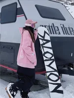 Fashion Pink Ski Hoodie Men Women Oversize Windproof Waterproof Snow Hoodie Ski Jacket Snowboarding Hoodie Jackets Ski Equipment 5