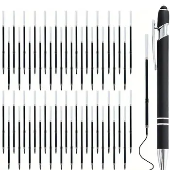20Pcs 98MM Black/blue Refills 2 in 1 Retractable Ballpoint Pen Refill 3.85inch/9.8cm Pen Refills Touch Screen Stylus Pen Refills