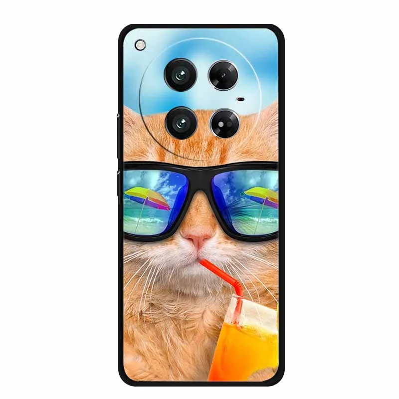 Stylish Black Silicone Soft Back Cover for Smartphones - 6.78  Capa