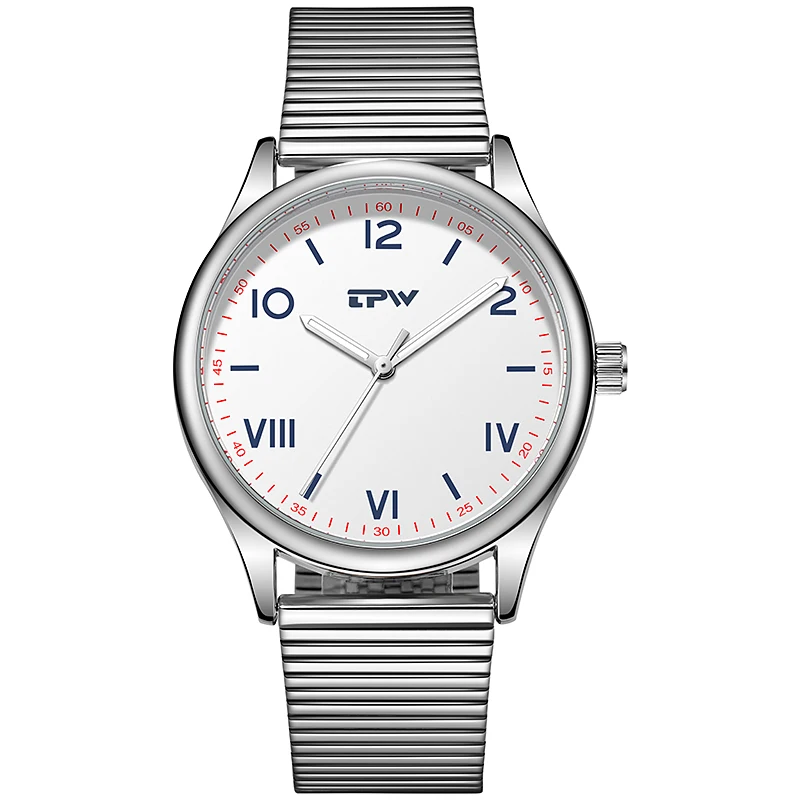 Tpw 38Mm North Field Watch Cinturino In Acciaio Con Movimento Al Quarzo Giapponese