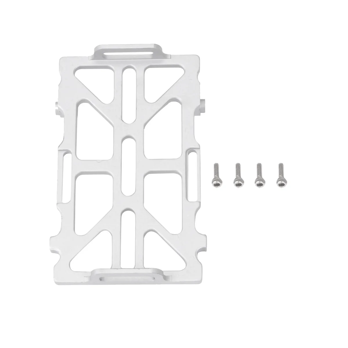 

Металлический держатель лотка для аккумулятора, рама кронштейна для Axial SCX24 1/24 RC Crawler Car Upgrade, серебристый