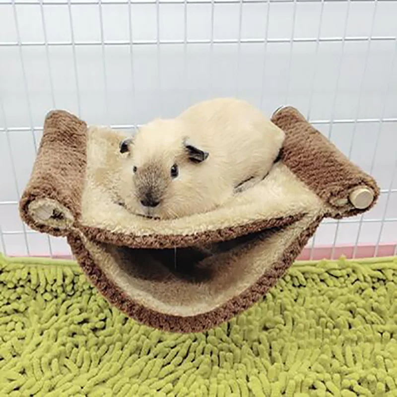 Pet Hammock for Small Animal Thick Lint Warm Bed Hamster House Nest Sleeping Bag Hanging Tree Beds