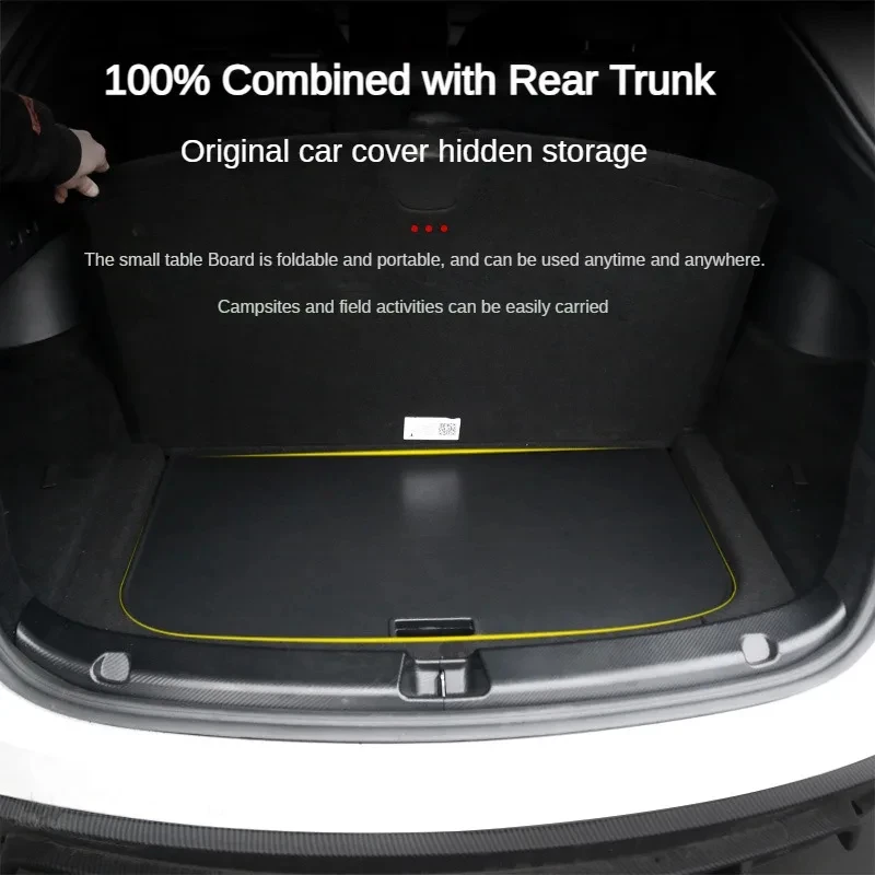 Rear Luggage Box Table Camping Folding Travel Portable Outdoor Rest for Tesla Model Y Juniper 2025 Model 3 Highland Caravan Storage Box