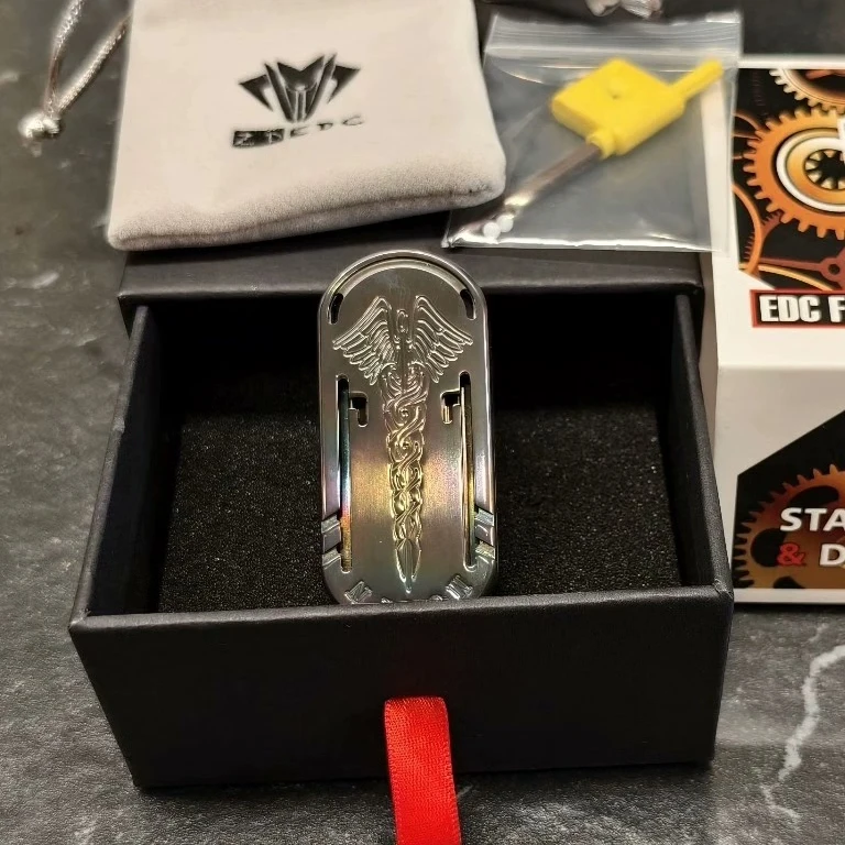 に*ん様 「50%オフ！」ZD 音叉EDCフィジェットトイ　双音叉入り　チタン製 正規品」ZD Scepter 音叉EDCフィジェットトイ 双音叉入り チタン