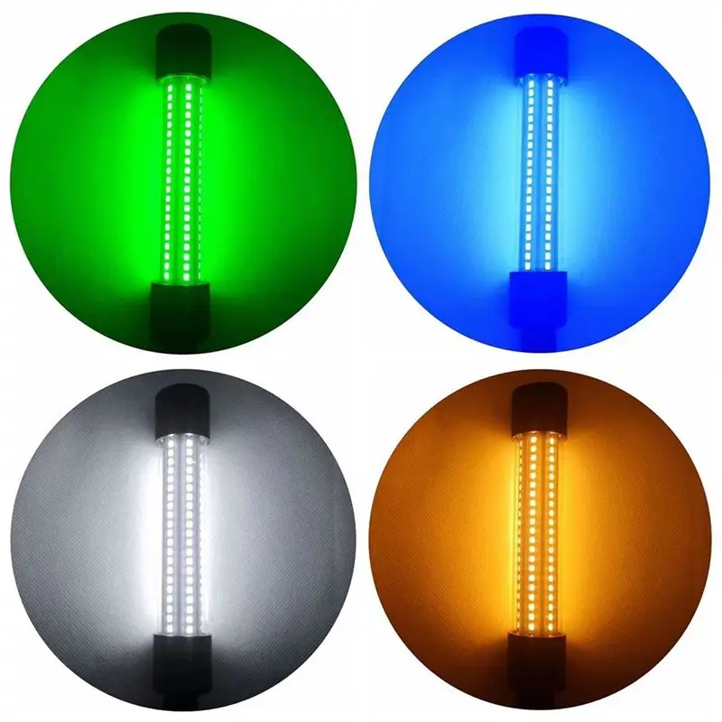 75STO-수중 LED 낚시등, 야간 낚시 USB 낚시등, 다양한 색상, 휴대용 낚시등, 고휘도