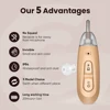 JINGHAO 1Pair Rechargeable Elderly Ear Hearing Aids BTE Visible Hearing Amplifier with Charger Dock Sound Device 3