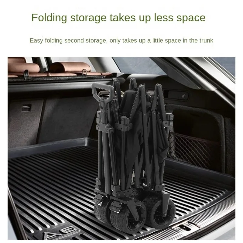 Outdoor Camping Cart Foldable Portable Hand Pulling Setting Up Stall Picnicking Gathering camping foldable cart