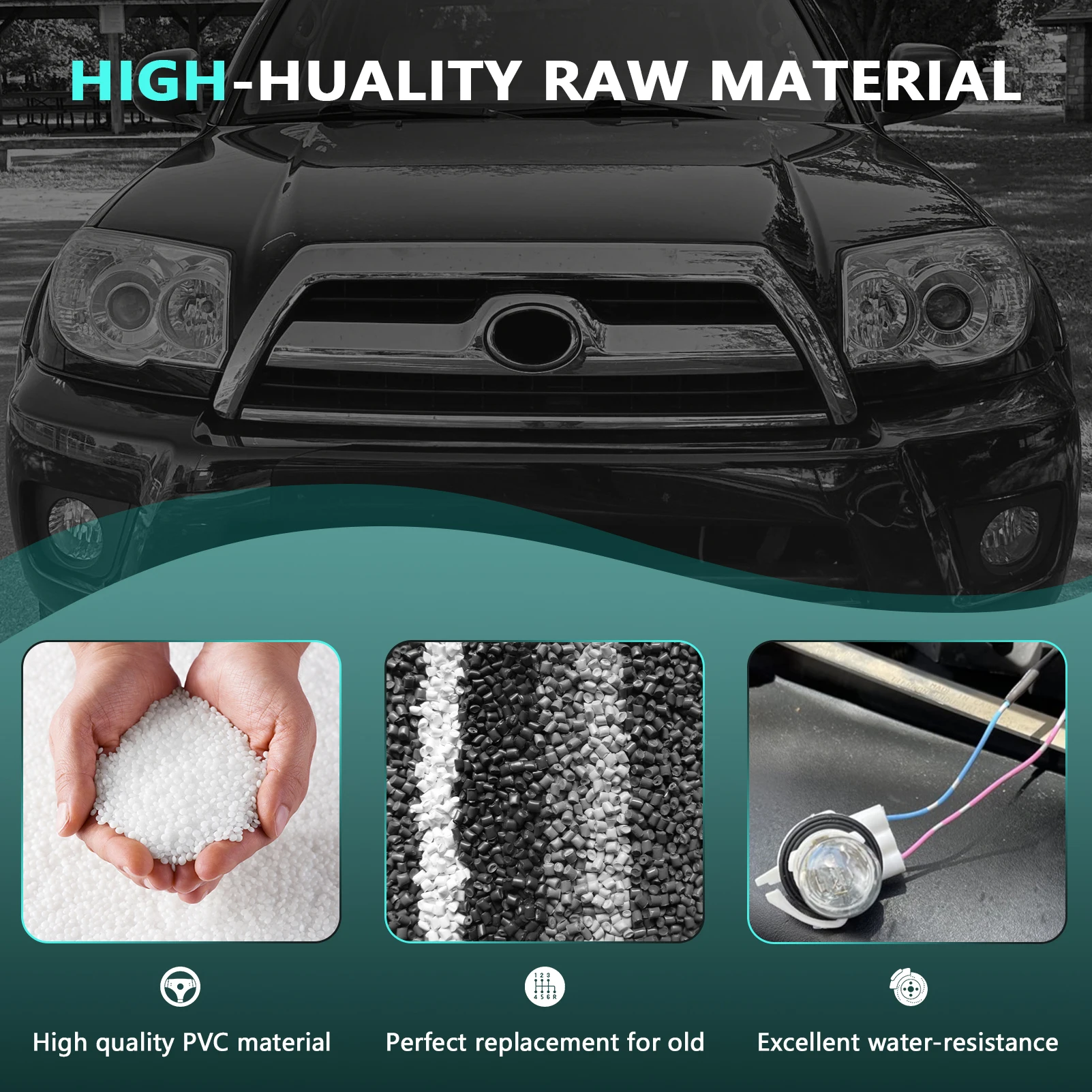 4Runner Limited 2006-2009 81125-35440, 8112535440 운전자/조수석 헤드램프 코드용 헤드라이트 전구 소켓 배선 하네스