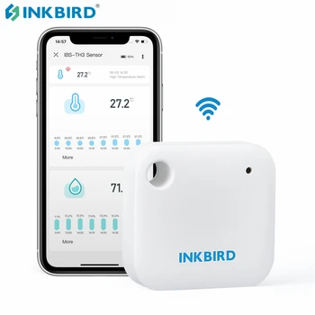 INKBIRD-와이파이 스마트 센서, 실시간 온도 습도 모니터, 냉장고, 파충류 테라리움, 지하실용 데이터 로거