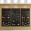 Metal Storage Hardware Tool Wall-mounted Board Tools Packaging Board DIY Multifunction Strong Bearing Capacity Professional Tool 4