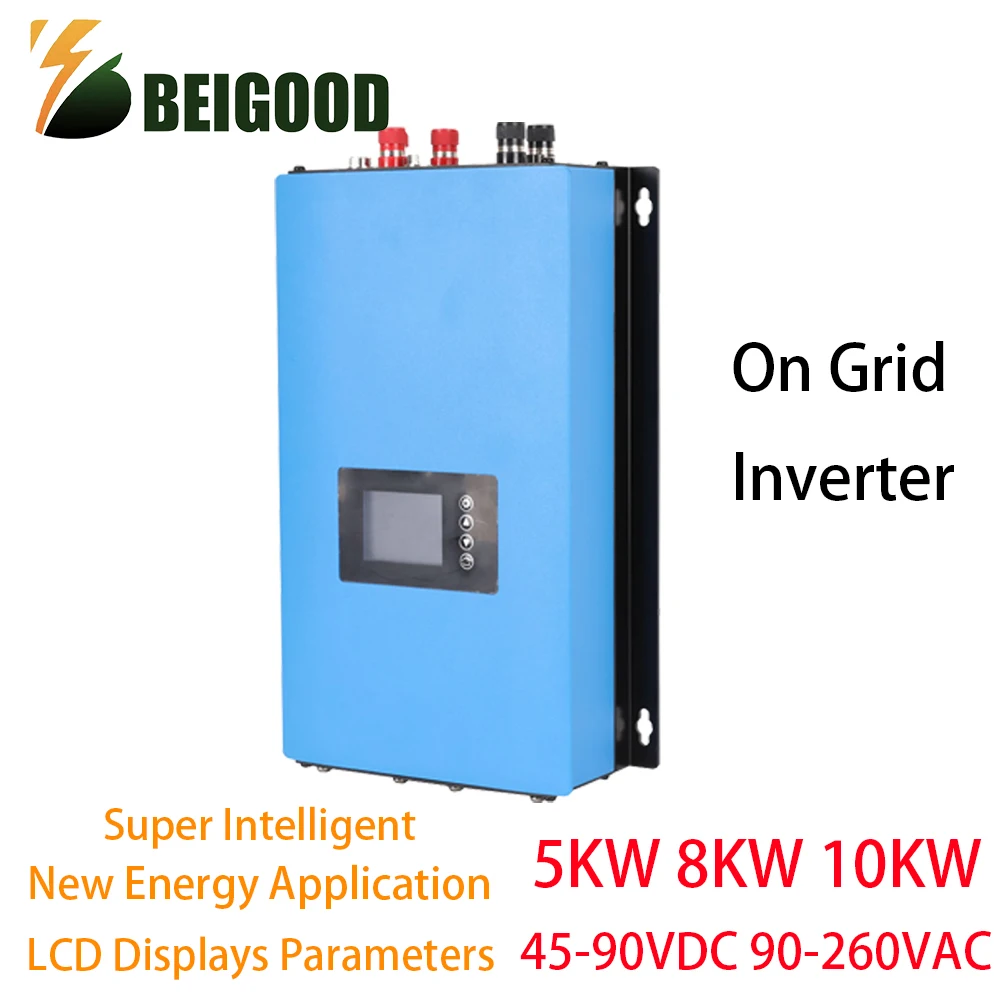 Wind Power Grid Tie Inverter 10000W Onda Sinusoidale Pura Mppt Con Limitatore Wifi Per Generatore Eolico Trifase 48V Dc45-90V Ac230V