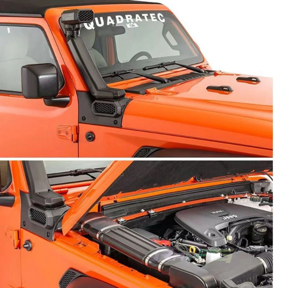 1Set ABS Snorkel Wading Device 4X4 Off-road Modified Elevated Wading Air Intake Pipe Fittings Fit For Wrangler JL -