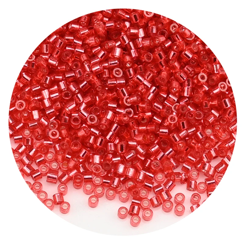 11/0 japanische silbrige Glas-Zylinderperlen für die Herstellung von Bastelschmuck, 20 Farben, 1,6 mm, silbrige, farbig gefütterte Mini-Perlen, 1111 Stück/Packung – Detail 23