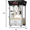 Matinee Popcorn Machine - 8oz Popper with Stainless-Steel Kettle, Reject Kernel Tray, Warming Light, and Accessories by Great 2