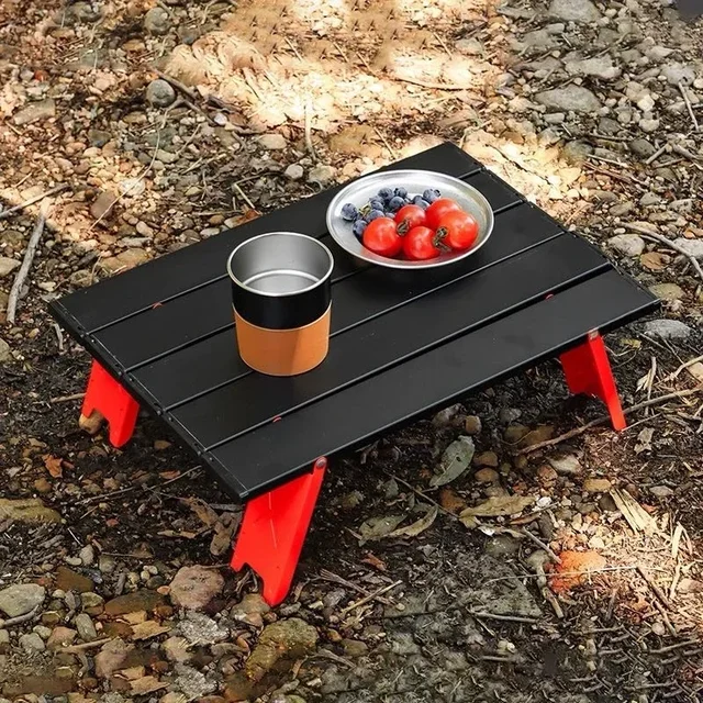 Portable Outdoor Beach Table Ultralight Foldable Camping Table Mini Aluminum Table Garden Party Trip Hiking Table 2