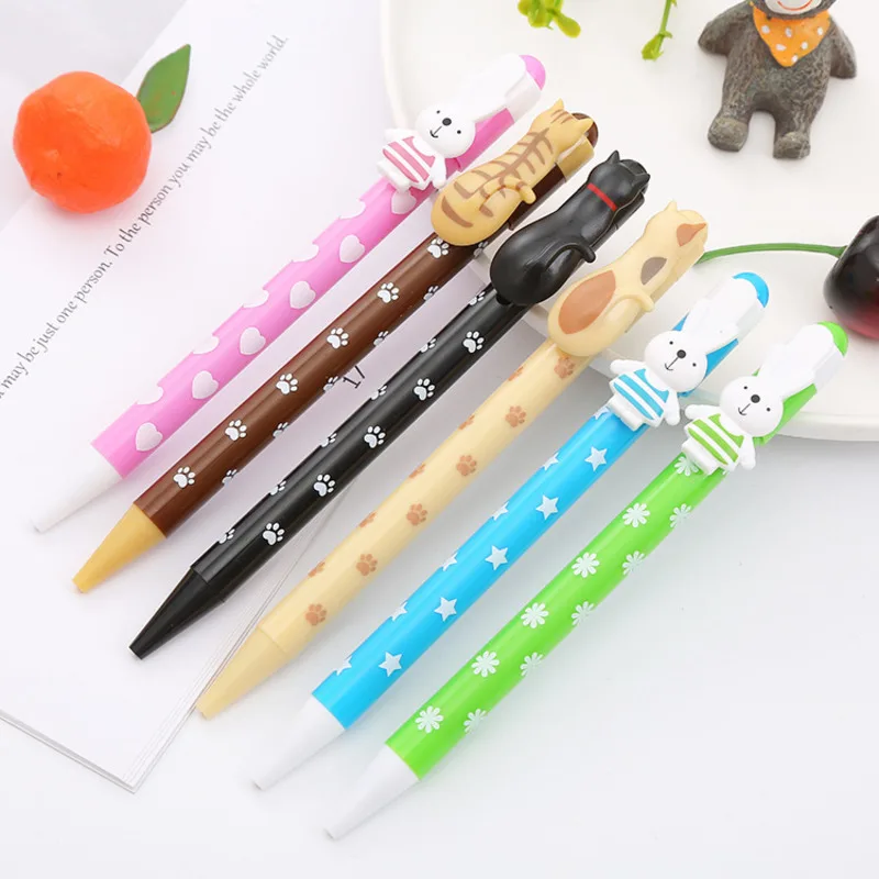 Cute Click Kawaii Ballpoint Stationery School And Office Fun Gift Animal Pens 