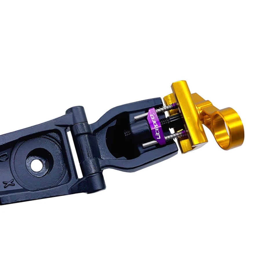 Morsetti A Molla Per Cerniere Brompton – 2 Paia Di Clip Per Telaio In Acciaio E Plastica, Nere