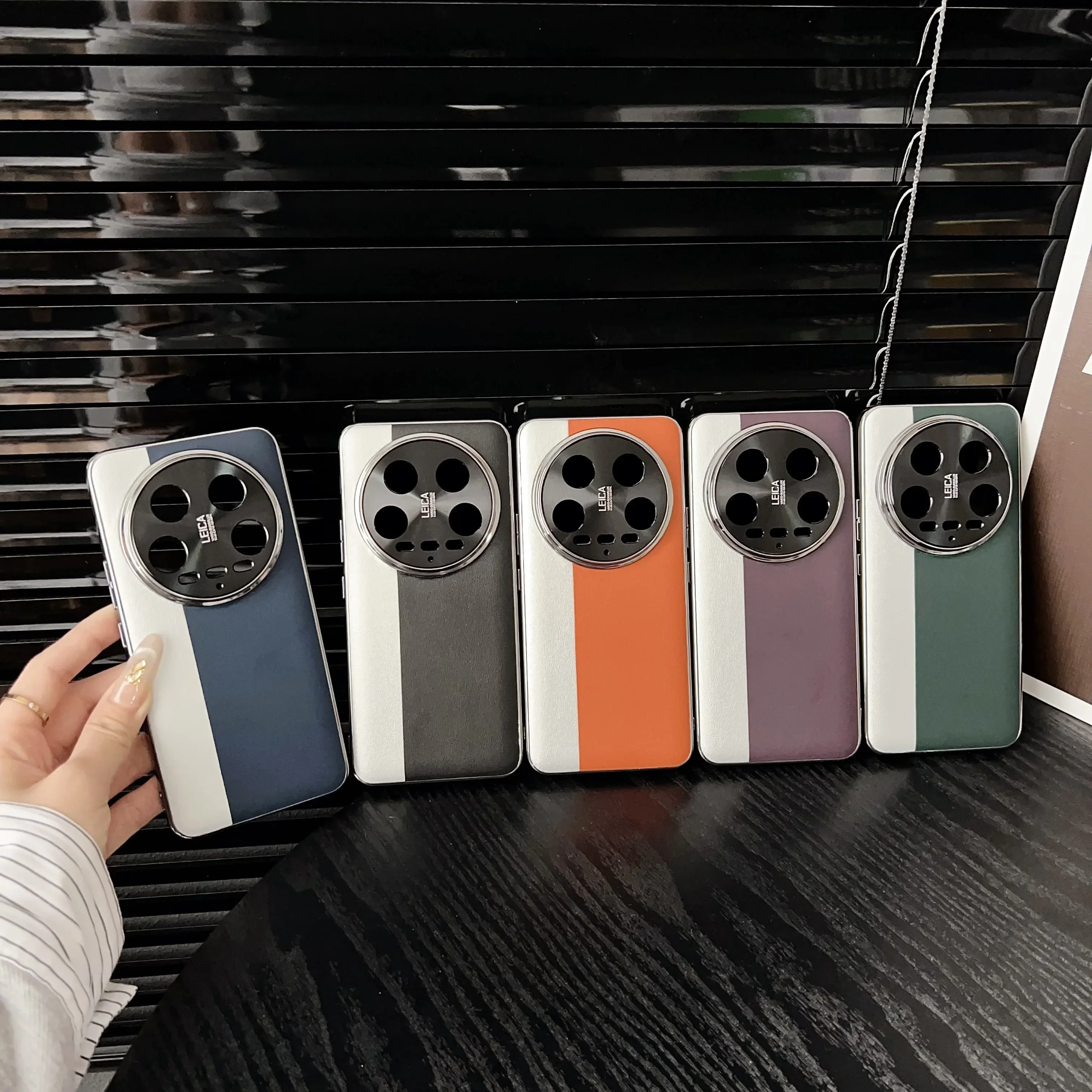 Luxury Ultra-Thin Matte Contrasting Leather Shockproof Protection Case
