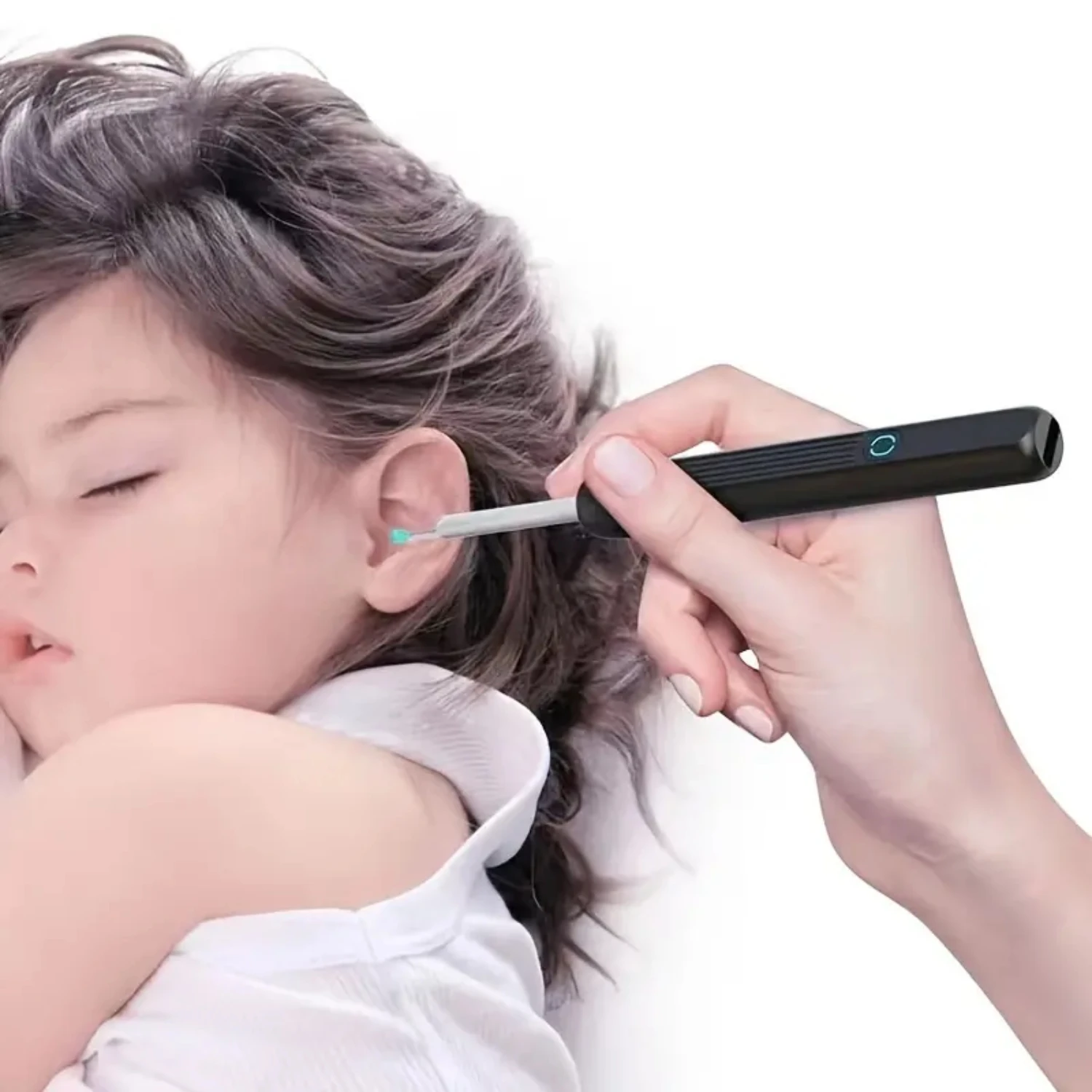 Wireless Connected Ear Wax Removal Endoscope Otoscope for iPhone, iPad, Android-Premium Earwax Remover Tools by JinanjunPOKUJE