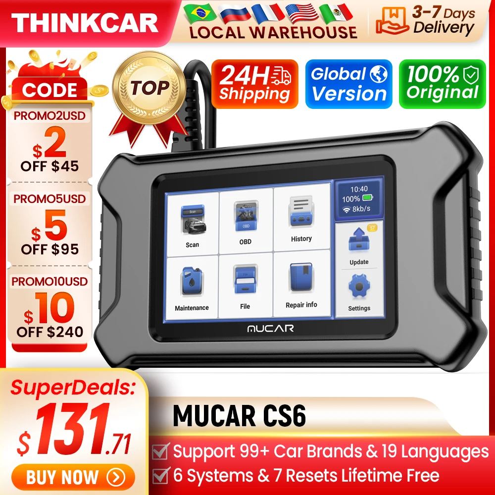 Mucar Cs4 Cs5 Cs6 Strumento Diagnostico Per Auto Professionale Scanner Obd2 Automobilistico Diagnosi Lettore Di Codici Automatico Obd Diagnostst Scan 