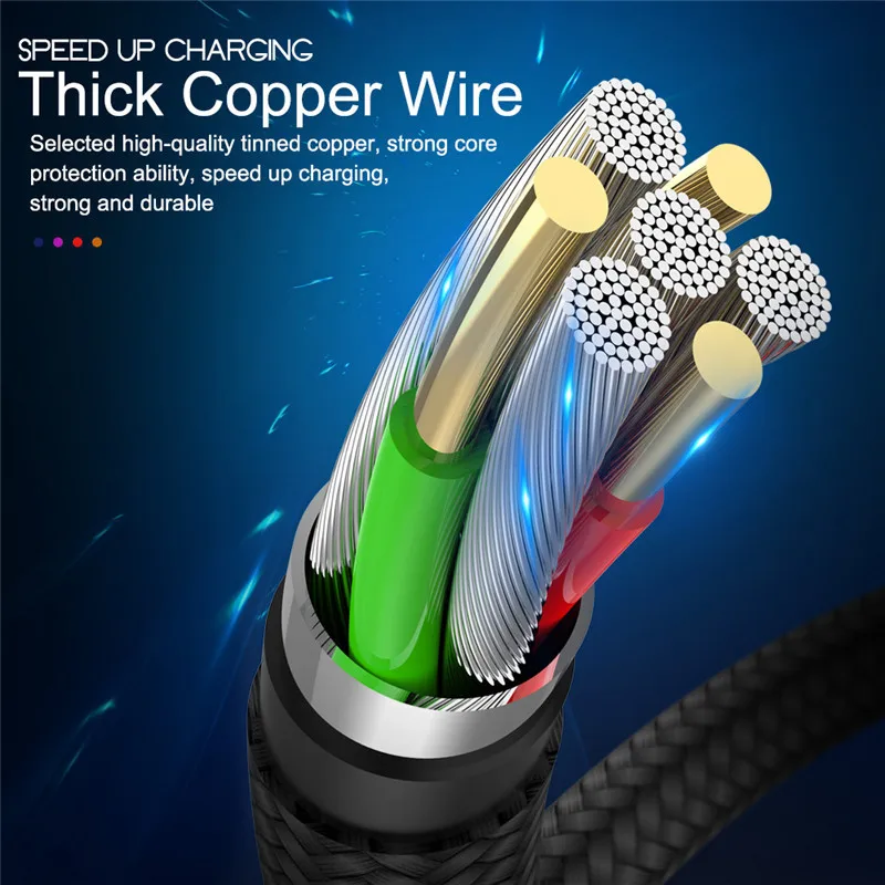 Ultra-Fast 3m USB Charging Cable - High-Speed Data Transfer & Durable Design