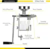 Manual Oil Press Machine Household Seed Oil Press Extractor Peanut Nuts Oil Expeller for Physical Press and Continuous Expelling 5