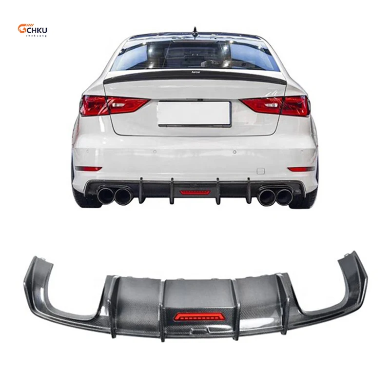 

For 2012-2016 Audi A3 rear bumper S3 carbon fiber rear diffuser