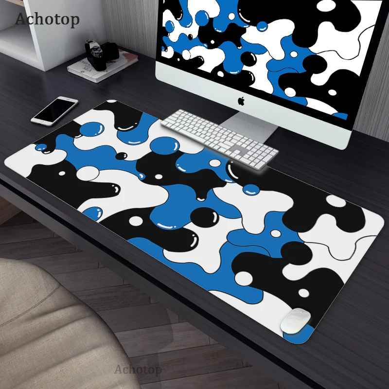 Docooler tapis de souris de jeu surdimensionné raccourcis clavier tapis de  souris ordinateur bureau étanche grand tapis de bureau 