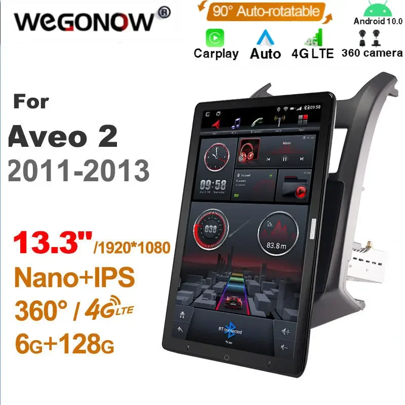 

13.3 Inch Ownice 1Din Android 10.0 Car Radio 360 camera 6G+128G For Chevrolet Aveo 2 2011-2013 Auto Audio SPDIF 4G LTE Carplay