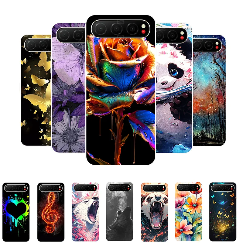 Nubia Air 5G TPU Soft Floral Panda Protective Phone Case