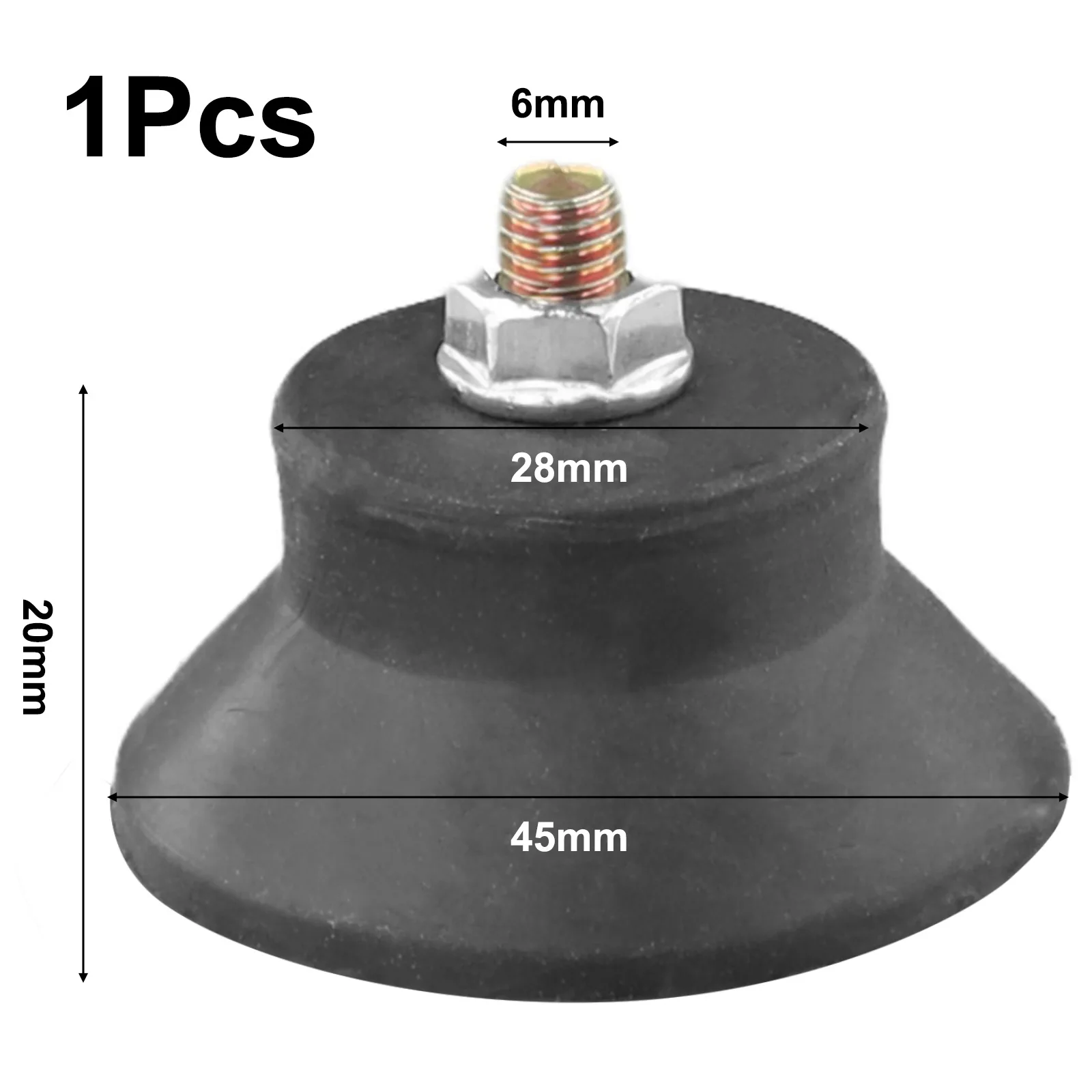 M6/M8 Thread Air Compressor Foot Pad Shockproof Non-slip Components For Air Pumps Oil-free Machines Air Compressors Accessories