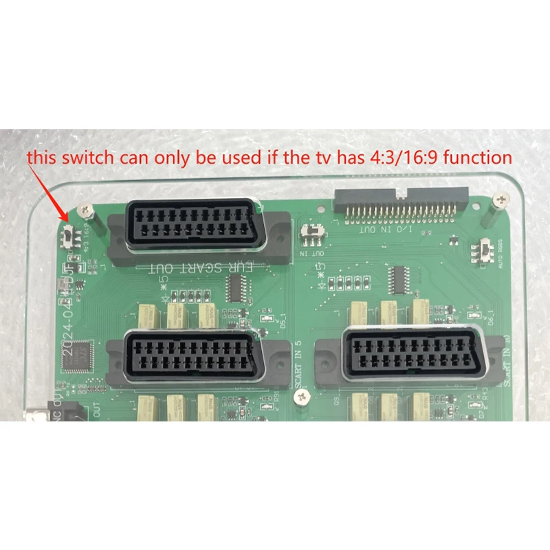 10 IN 1 OUT SCART 분배기 변환기 레트로 비디오 EUR SCART/popu SCART/RGBS 분배기 변환 보드 장치 용 자동 스위처