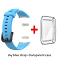 Sky blue with case