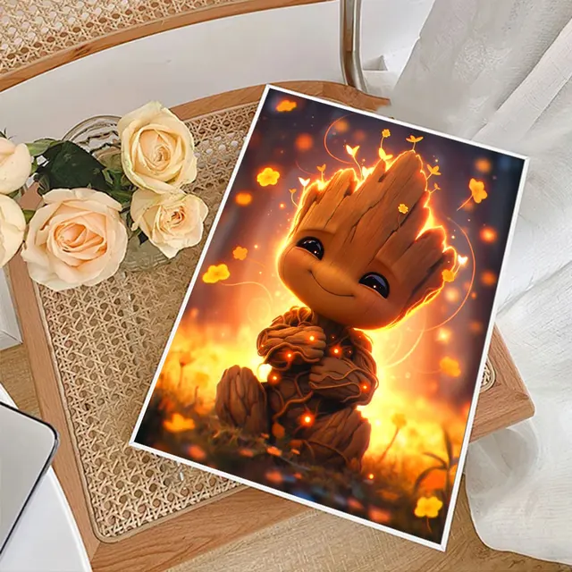 Disney-Kit d'artisanat de dessin animé de mosaïque de diamant, peinture de diamant, tureMouse, plein rond, carré, cadeau de décoration à la maison 4