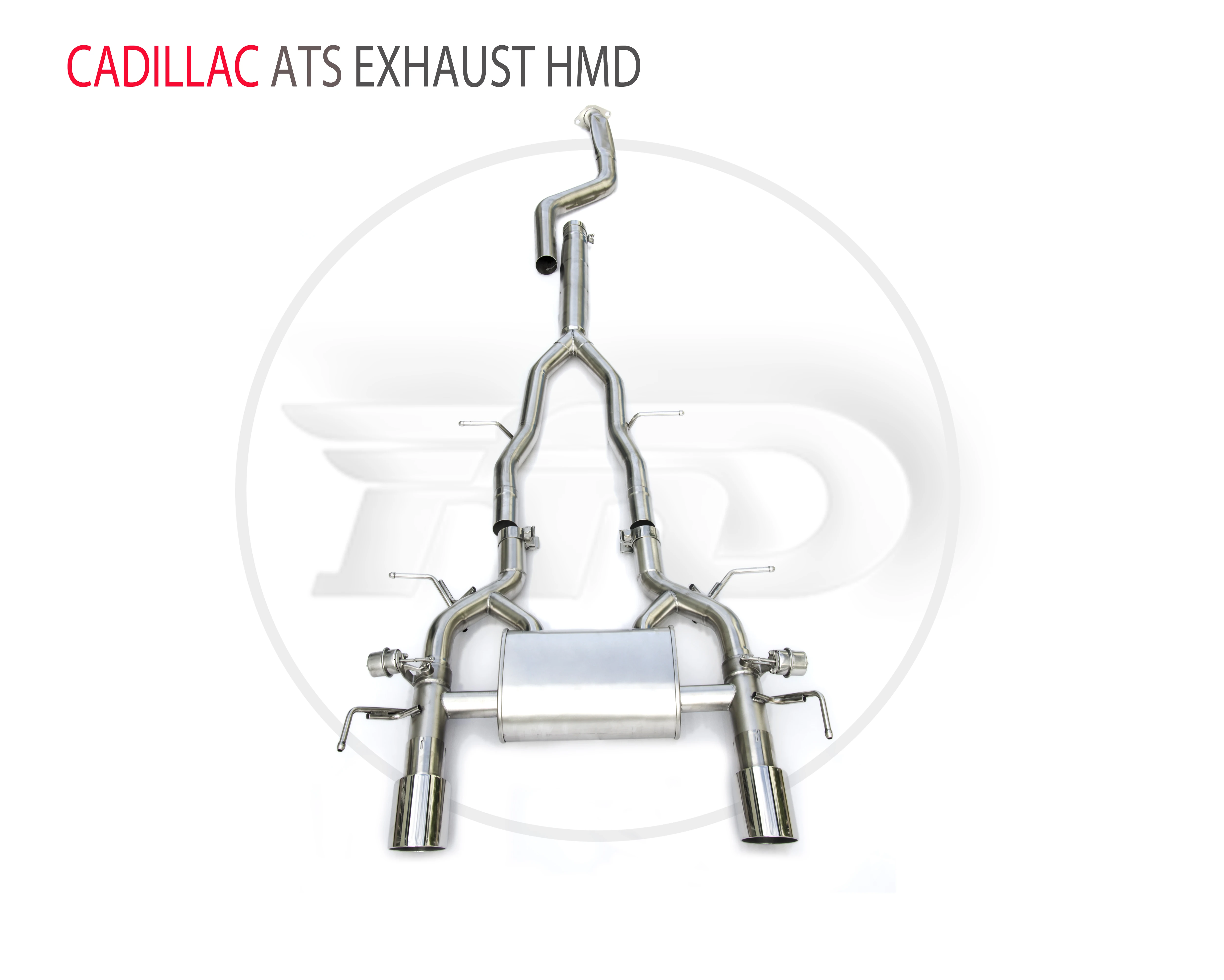 

HMD Stainless Steel Material Exhaust Pipe Manifold Downpipe Is Suitable For Cadillac ATS Auto Modification Electronic Valve