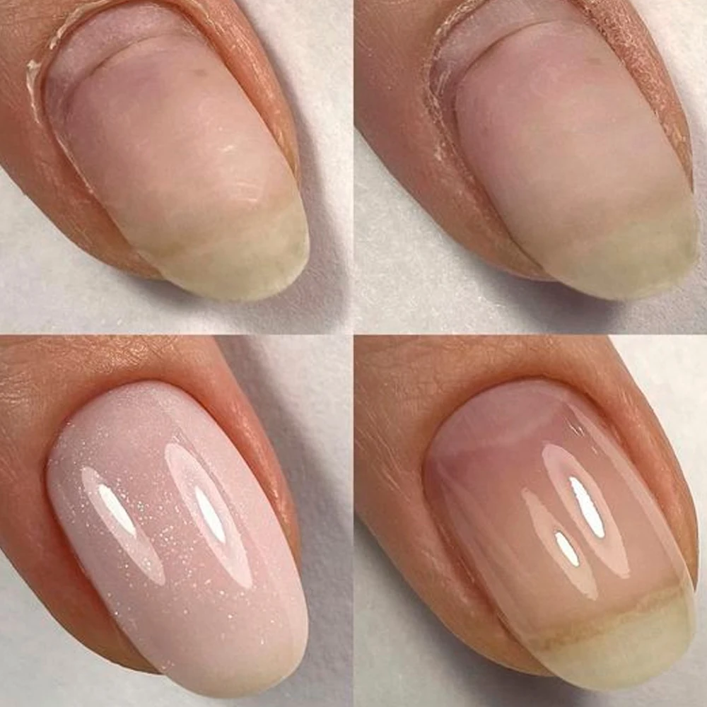 코디즈 젤 파이버 러버 베이스 젤 네일 폴리쉬 클리어 UV/LED 퀵 빌더 컨스트럭션 젤 파이버글라스 네일 아트 베이스 코트 매니큐어