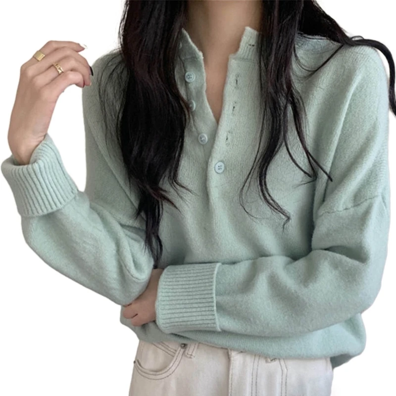 

Versatile Women's Sweater Long Sleeve Pullover Tops Perfect for Winter Fall