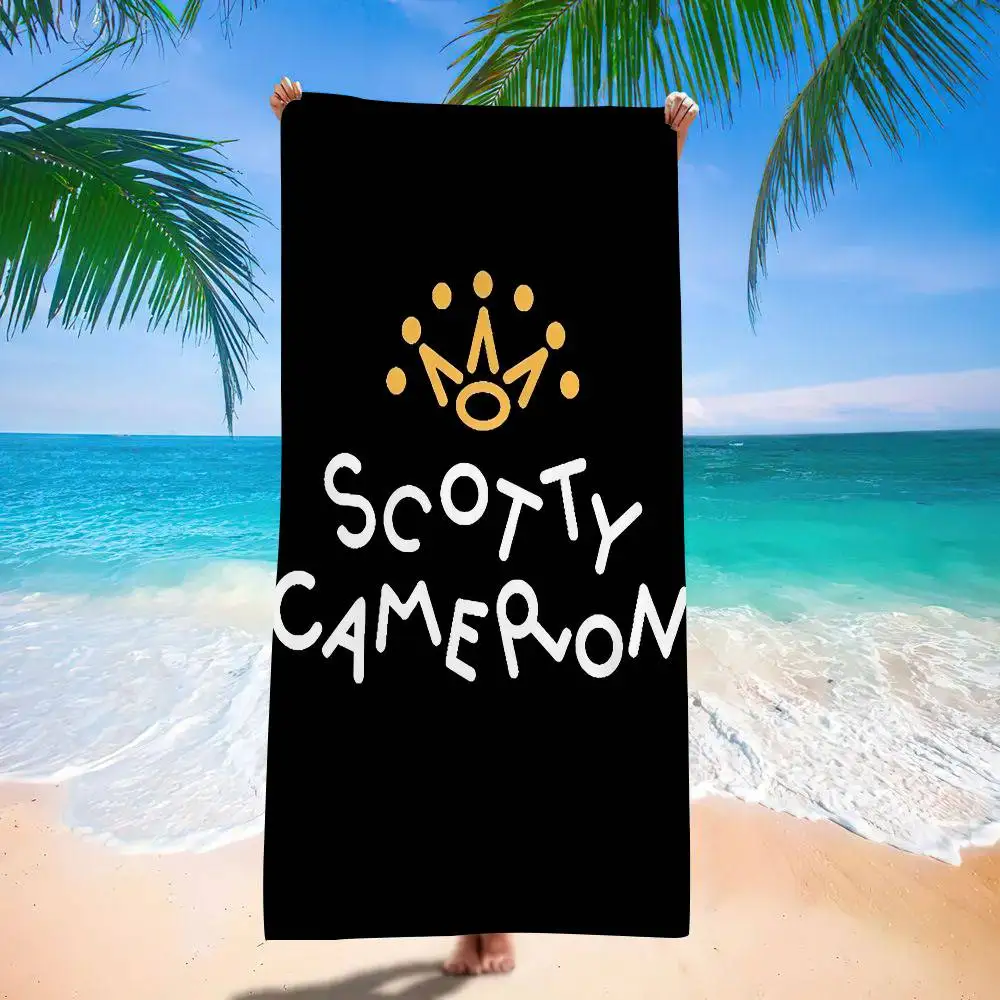 Golf S-scotty C-camerons Anime Anime Beach Swimming Towel Soft Absorbent Washcloth Children's Gifts For Kids Travel Camping Gym