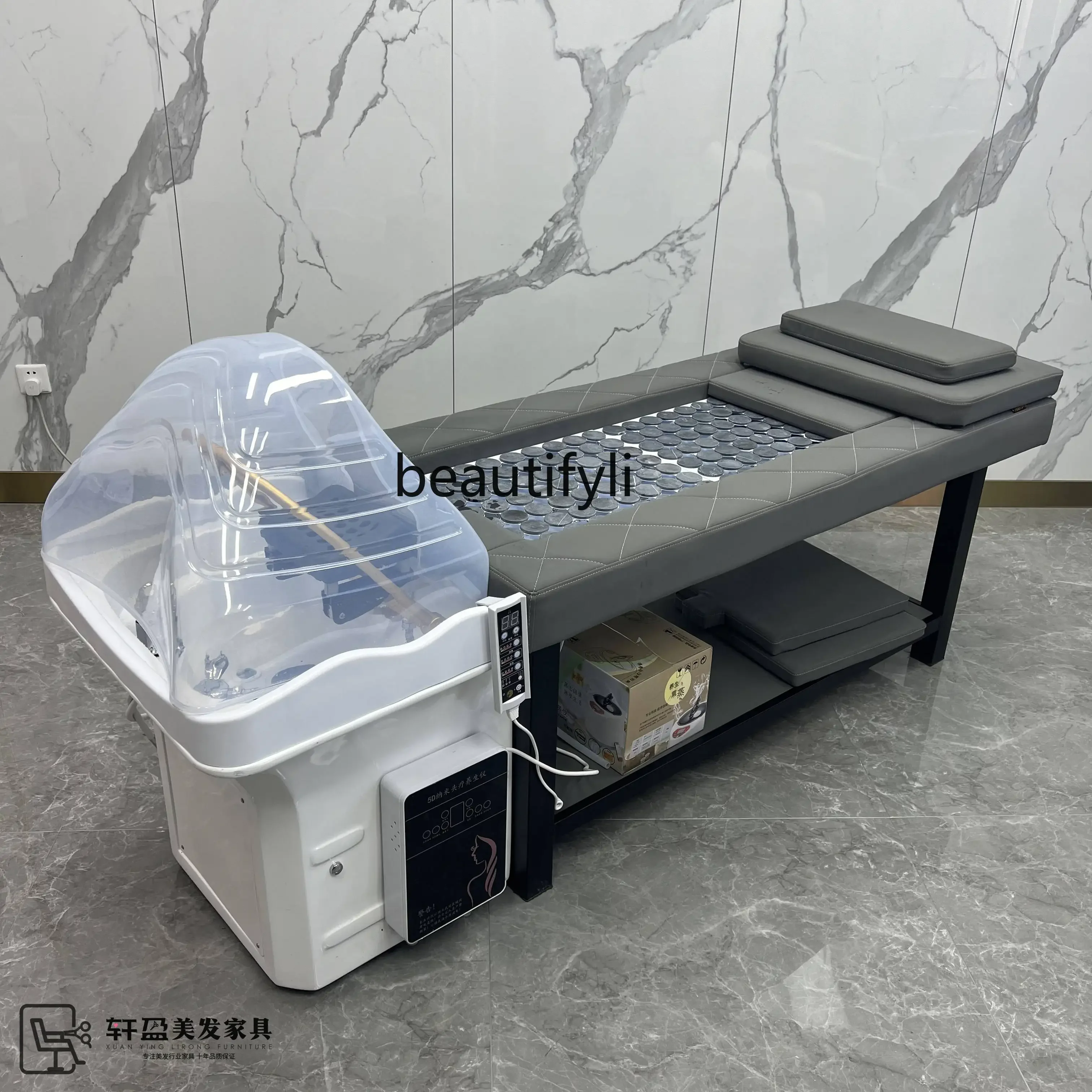 

High-Grade Multifunctional Moxibustion Bed Physiotherapy Bed Steaming Massage Beauty Salon Water Circulation Massage Couch