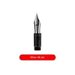 MAJOHN Soft Elastic Calligraphy Nib with Round Body and Pointed Tip for Copperplate and Gothic Styles (Sliver nib set)