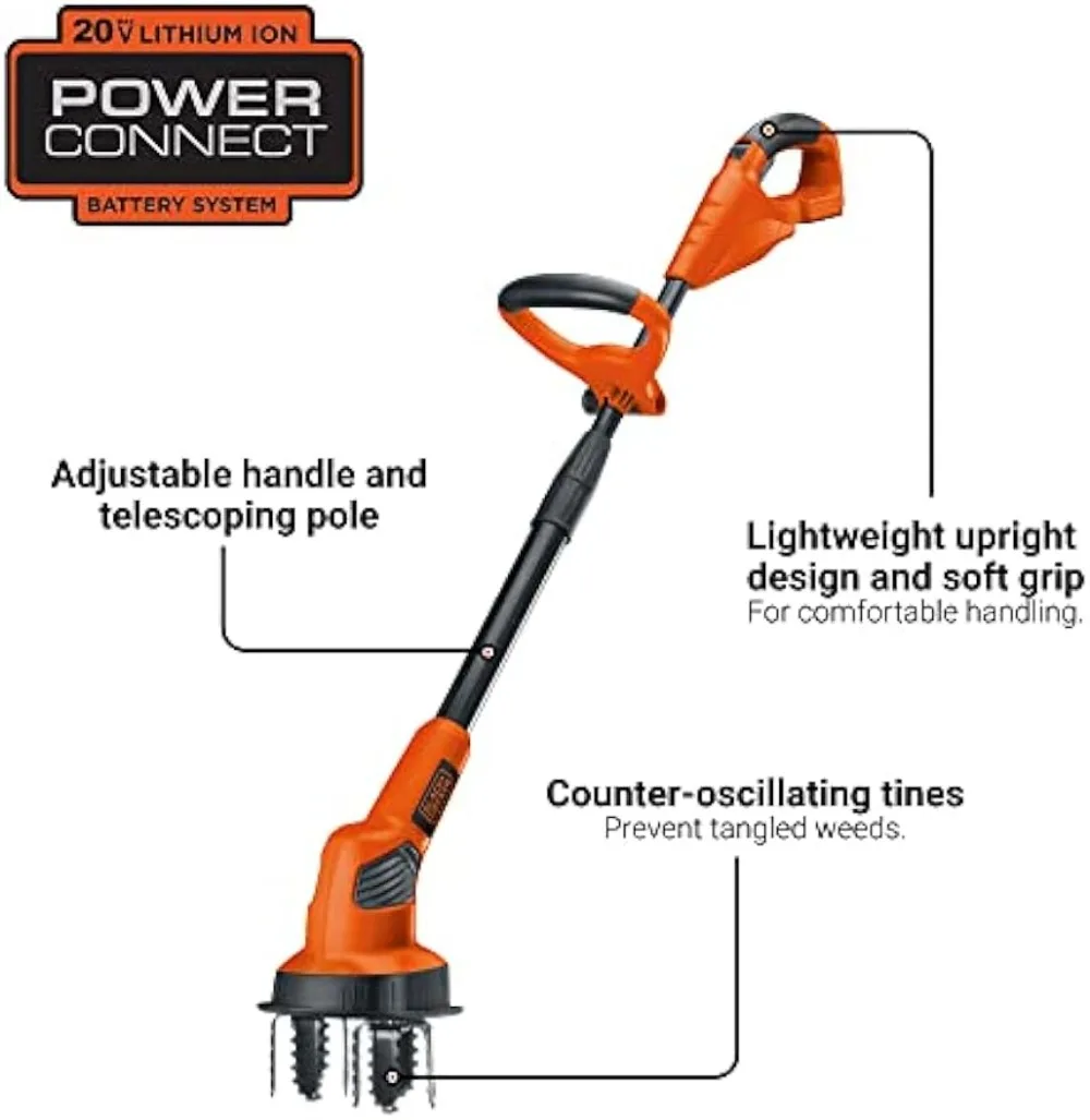 Cultivate your yard with BLACK+DECKER's 20V MAX Tiller Kit at all