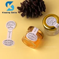 1oz  Mini Honey Jar For Bulk Gold Lid Glass Bottle Set or With Custom Label Wedding Sticker Gift Lots Food Storage Containers 1