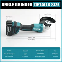 מקורי Makita DGA404 מסור זוויתי ללא מברשת מכונת חיתוך פוליש כלי חיתוך זוויתי אלחוטי עבור סוללת Makita 18V 5