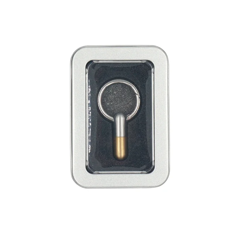 Mini-Kapselmesser, Messing-Schlüsselanhänger, EDC-Taschenwerkzeug, winziger Boxschneider, Express-Paketöffner, tragbares Überlebens-Gadget, Geschenk für Männer – Detail 5