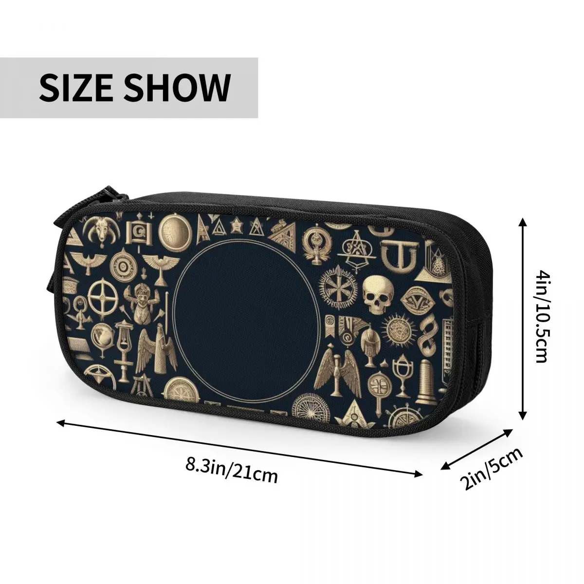 사용자 정의 프리메이슨 82 한국어 연필 케이스 소녀 소년 대용량 연필 가방 파우치 학생 문구
