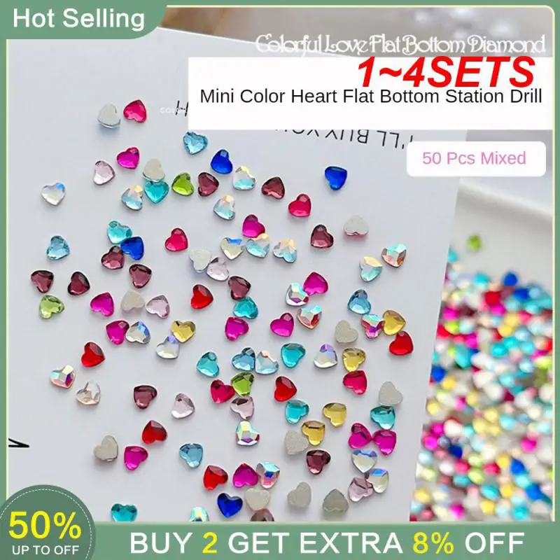 

1~4SETS Mini Smooth Application Shining Nail Decoration Manicure Popular Flat Bottom Drill Icy Lovely